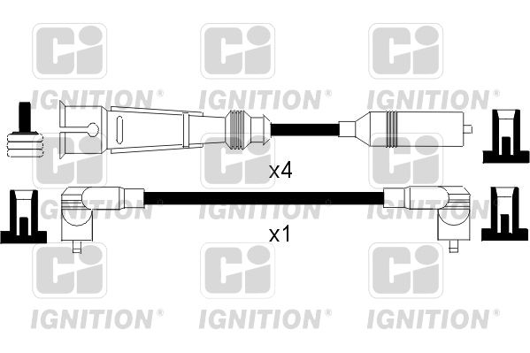 QUINTON HAZELL uždegimo laido komplektas XC1093